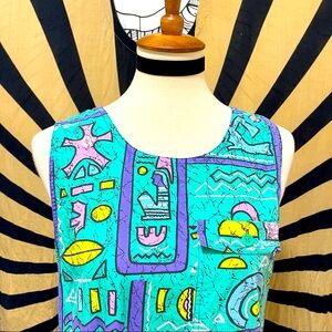 🌈 Wonderful Vintage pastel art dress